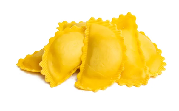 Italiensk Ravioli Isolerad Vit Bakgrund — Stockfoto