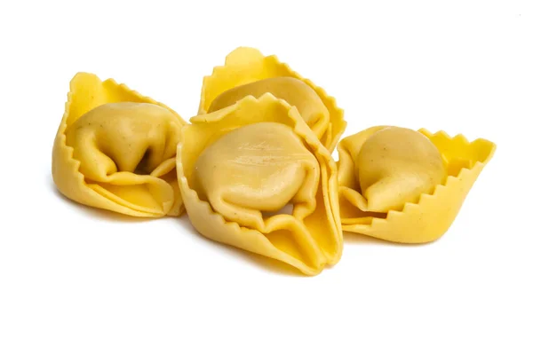 Italiensk Ravioli Isolerad Vit Bakgrund — Stockfoto