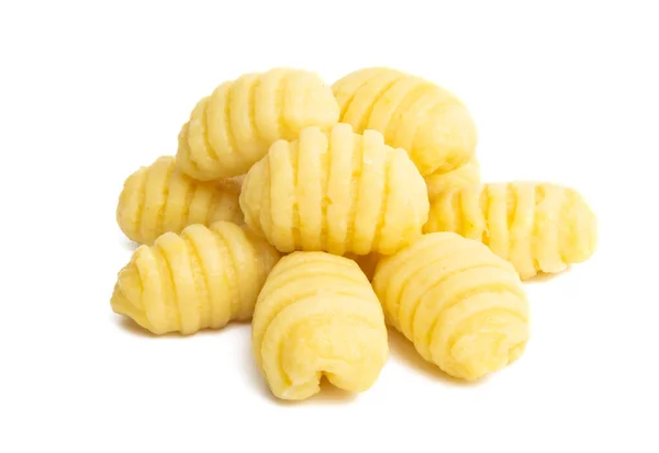 Potatis Gnocchi Isolerad Vit Bakgrund — Stockfoto