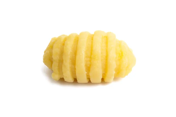 Potatis Gnocchi Isolerad Vit Bakgrund — Stockfoto