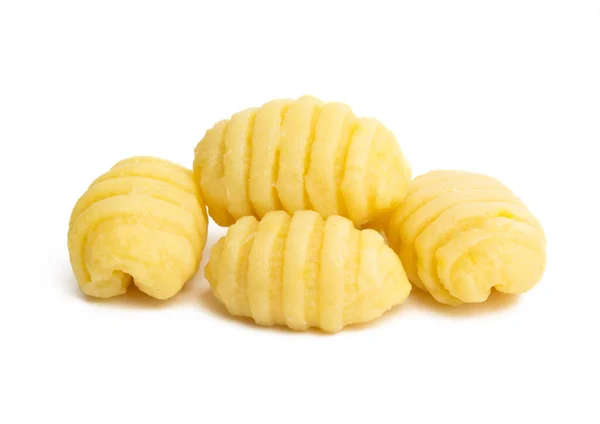 Gnocchi Patate Isolati Fondo Bianco — Foto Stock