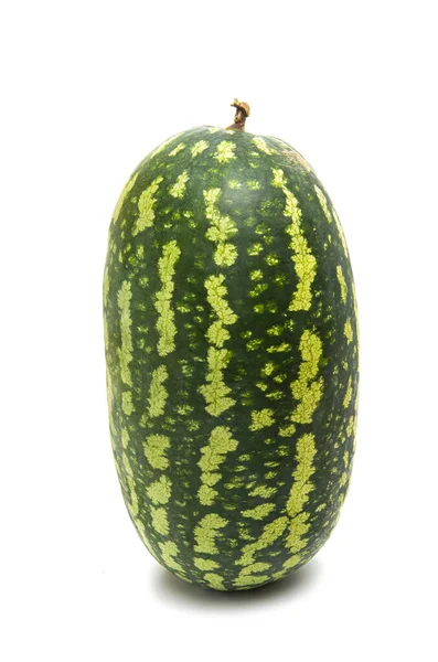 Vattenmelon Isolerad Vit Bakgrund — Stockfoto