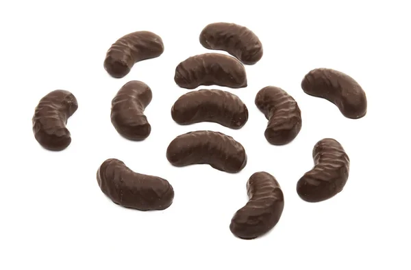 Želé Čokoládové Bonbóny Izolované Bílém Pozadí — Stock fotografie