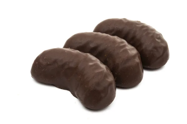 Caramelos Chocolate Jalea Aislados Sobre Fondo Blanco — Foto de Stock