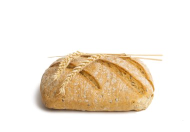 ciabatta beyaz arkaplanda izole edildi