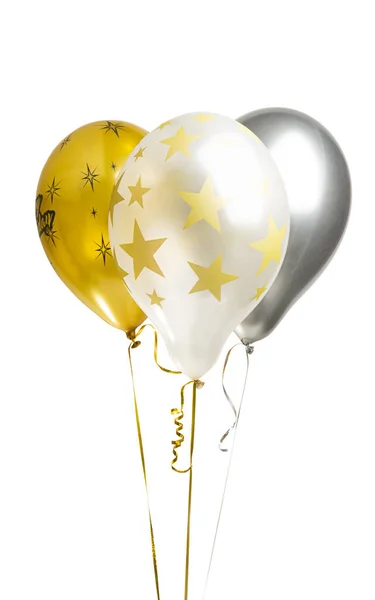 Festive Balloons Isolated White Background — Stock Photo, Image