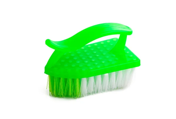 Brosse Nettoyage Isolée Sur Fond Blanc — Photo