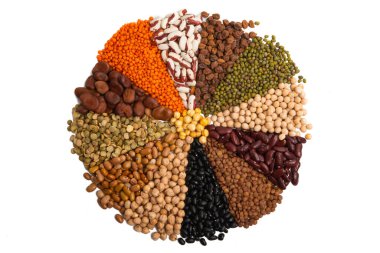 fasulye beyaz arkaplanda izole edildi