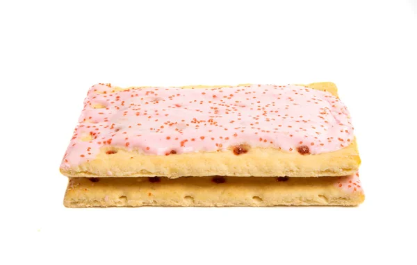 Galletas Rellenas Aisladas Sobre Fondo Blanco — Foto de Stock