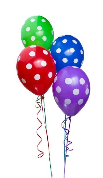 Helium Balloons Isolated White Backgroun Royalty Free Stock Photos