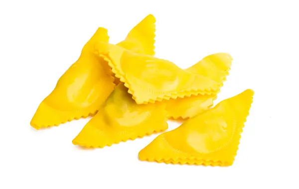 Ravioli Geïsoleerd Witte Achtergrond — Stockfoto