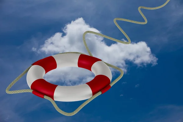 Lifebuoy on white background. Isolated 3D image — Stock Photo, Image