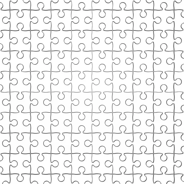 Puzzle-fehér alapon. elszigetelt 3D-s kép — Stock Fotó