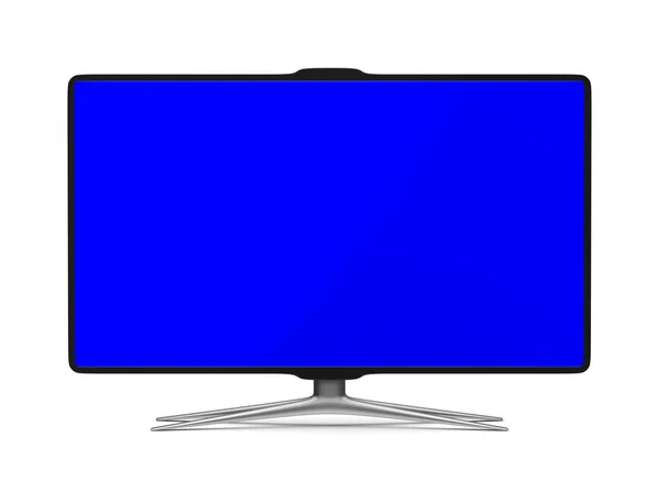 Fernseher auf weißem Hintergrund. isoliertes 3D-Bild — Stockfoto