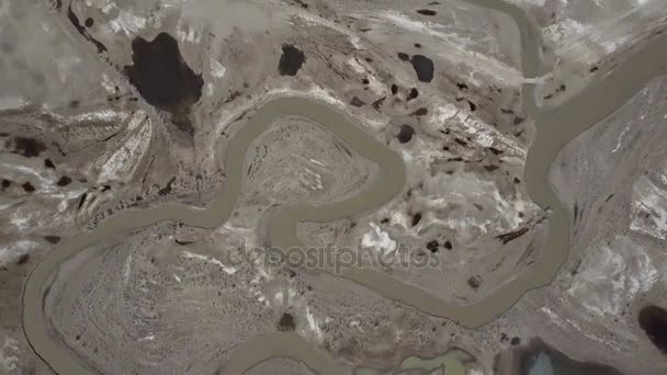 Altaj. Mooi Hoogland landschap. Rusland. Siberië. Vlucht op quadcopter. Bovenaanzicht — Stockvideo