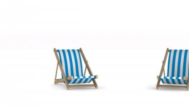 Beyaz arka plan tatilde. İzole 3d render