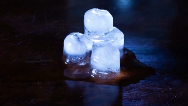 Décongélation Glace Cubique Temps Écoulé — Video