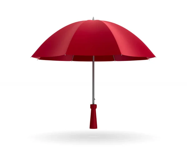 Esernyő, fehér háttér. Elszigetelt 3D-s illusztráció — Stock Fotó