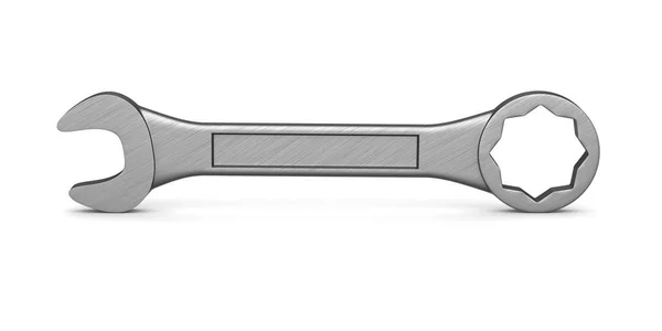 Spanner on white background. Isolated 3D illustration — Stock Photo, Image