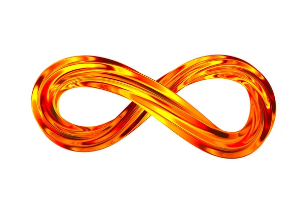 Infinity sign on white background. Isolated 3D illustration — Stock Photo, Image