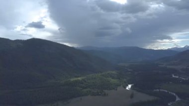 dağ nehri. Hızlı akarsu. Rusya Altai