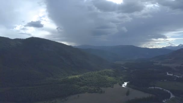 Bergsflod Snabbströmsvatten Ryssland Altai — Stockvideo