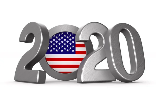 Elecciones estadounidenses de 2020. Ilustración 3D aislada — Foto de Stock