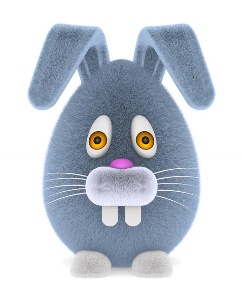 Cartoon rabbit on white background. Isolated 3D illustration — Stock Photo, Image