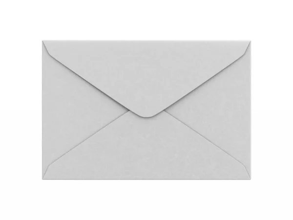 Envelope Fundo Branco Isolado Ilustração — Fotografia de Stock