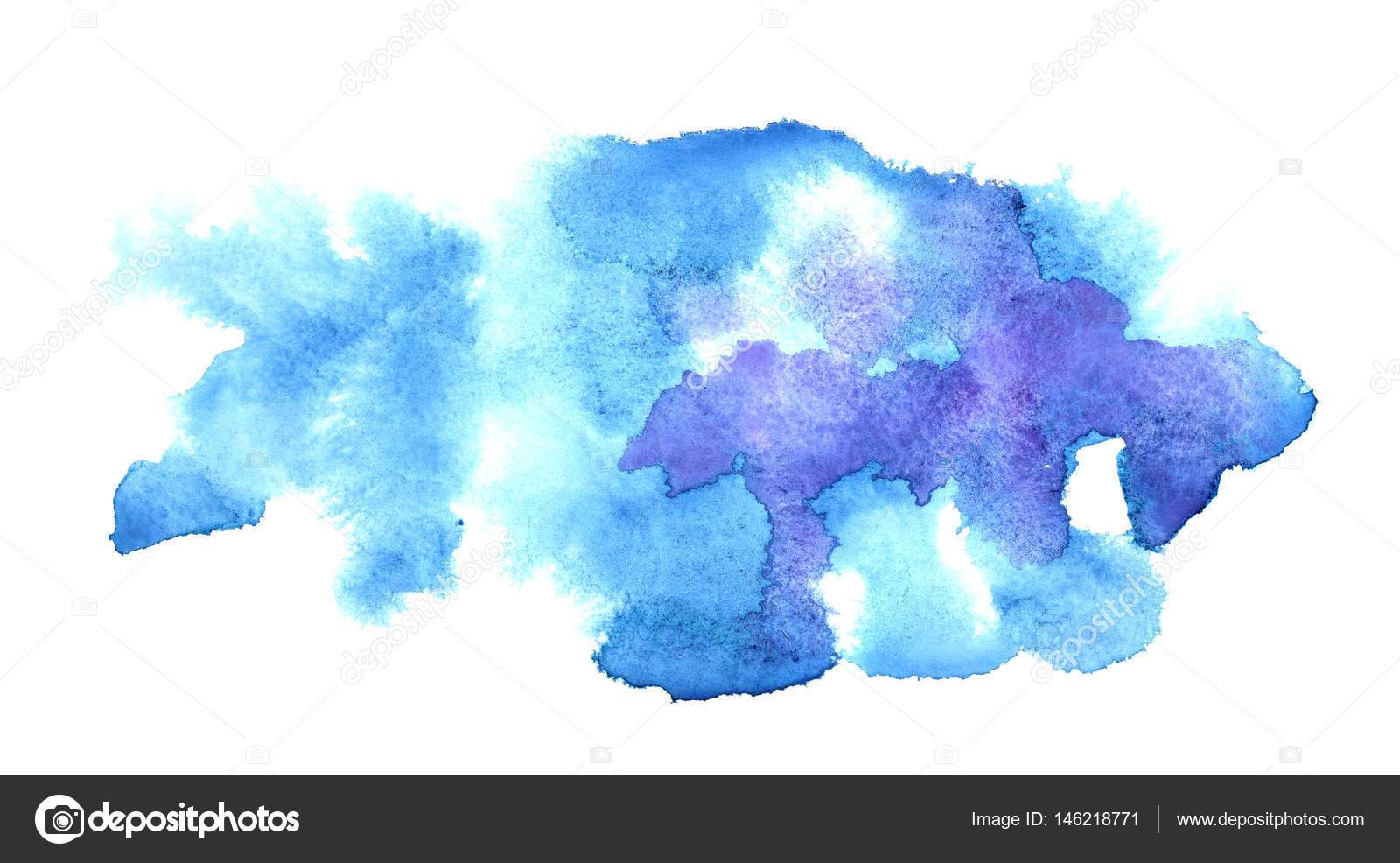 Le macchie di acqua colore blu Sfondo astratto Elemento per il vostro disegno — Foto di Zoooom