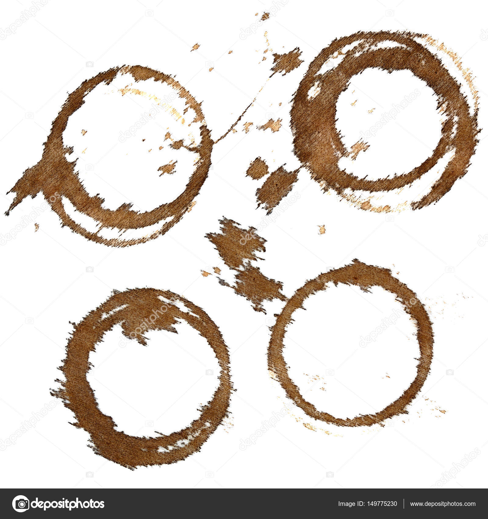 Set Of Coffee Stains On Textile Tablecloth Stock Photo Zoooom Set Of Coffee Stains On Textile Tablecloth Stock Photo