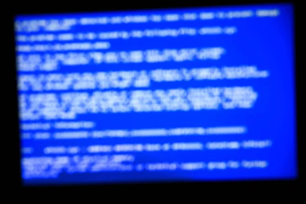 Blue system crash screen