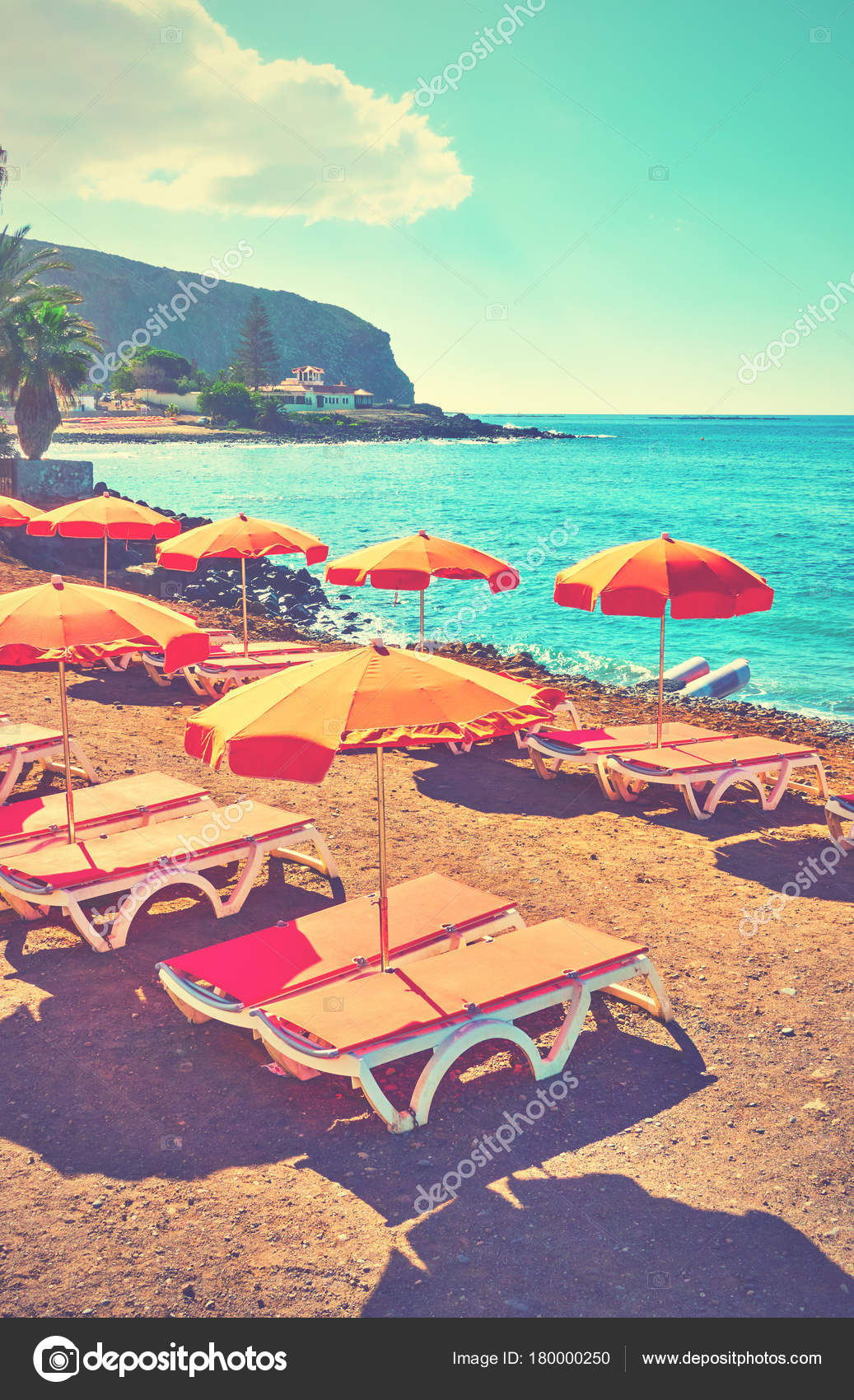 Spiaggia Del Mare Tenerife Foto Stock Zoooom 180000250