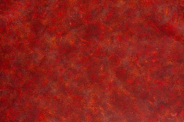 Güzel soyut grunge dekoratif sıva duvar arka planı. Sanat stilize edilmiş doku afişi. Klasik alçı dokusu. Sert vuruşlar. Kırmızı, turuncu, kızıl.