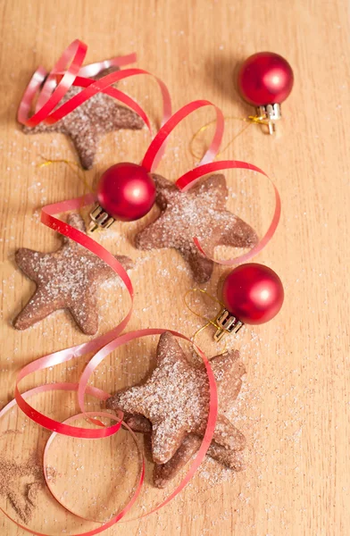 Zelfgemaakte kerstkoekjes — Stockfoto