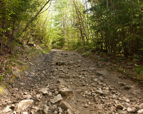 Скалистая дорога в гору
