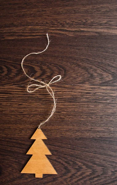 Greeting card. Handmade decoration Christmas tree — Stock Photo, Image