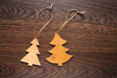 El yapımı dekorasyon Noel ağaçları