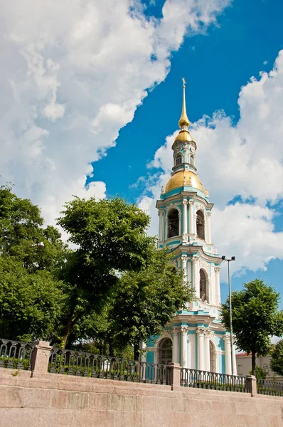 St. Nicholas Naval Cathedral in Saint Petersburg — Stock Photo, Image