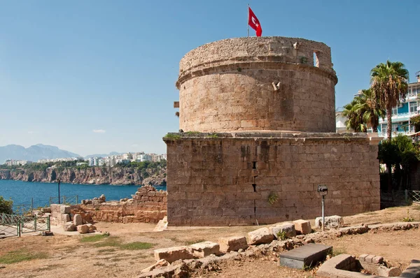 Hidirlik Tower Karaalioglu Park Der Altstadt Kaleici Antalya Türkei — Stockfoto