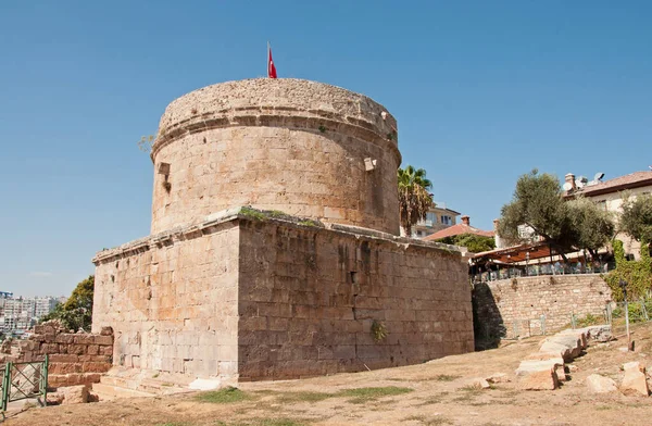 Hidirlik Tower Historic Town Kaleici Antalya Turkey — Stock Photo, Image