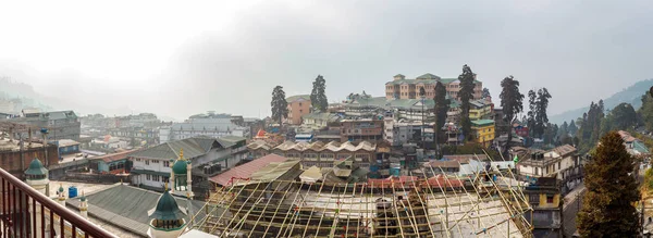 Darjeeling West Bengal India Feb 2013 Panorama Darjeeling City Covered — Stock Photo, Image