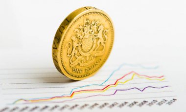 bir İngiliz Lirası para  