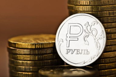 Rus Rublesi sikke yığını 