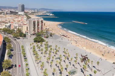 Barcelona'da Barceloneta beach