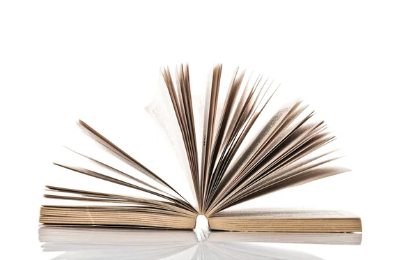 Open book on white — Stock Photo, Image