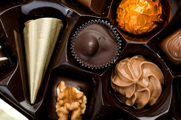 Bonbons au chocolat assortis — Photo