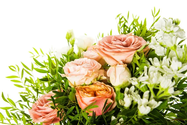 Beautiful bouquet of pink roses — Stock Photo, Image