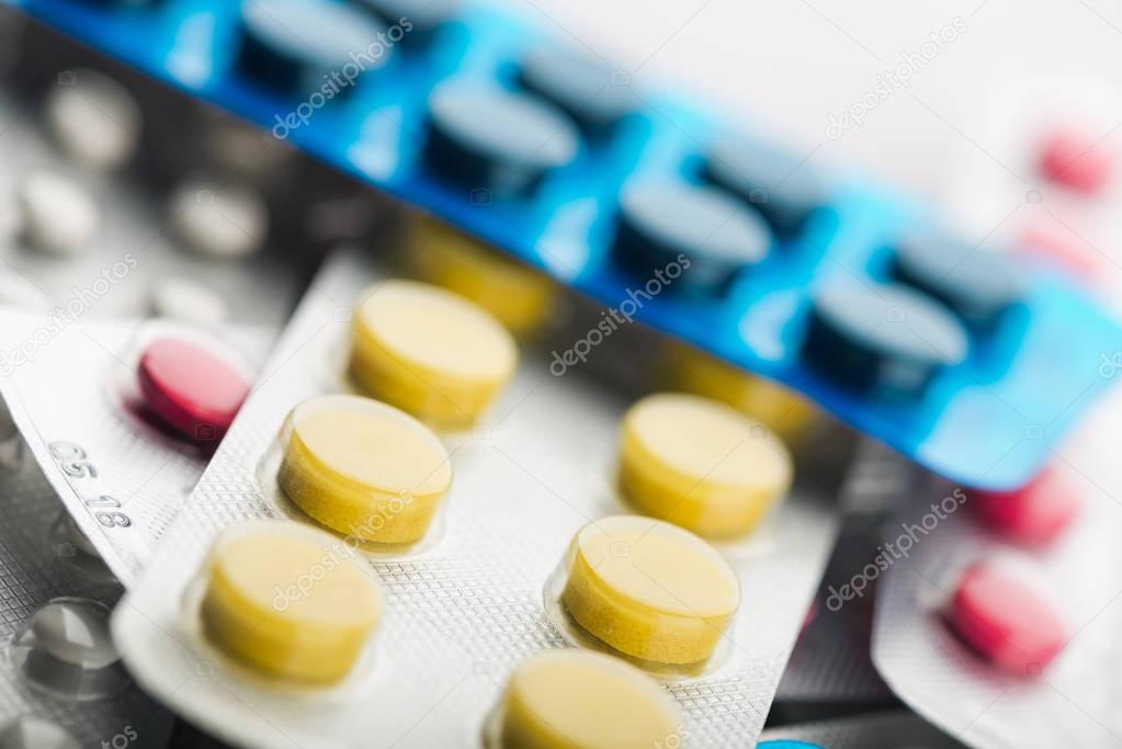 medicine pills in blisters