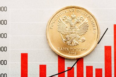 Ruble exchange rate  clipart